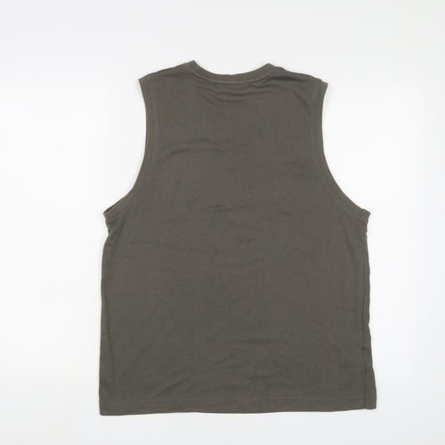 Easy Mens Grey Cotton T-Shirt Size M Crew Neck - Surfing 38