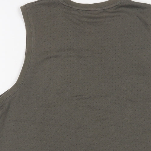 Easy Mens Grey Cotton T-Shirt Size M Crew Neck - Surfing 38
