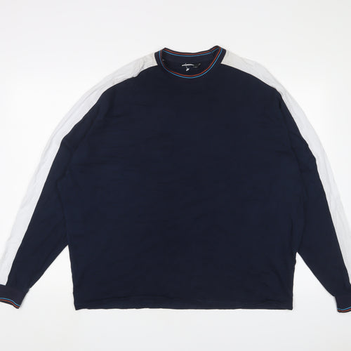 ASOS Mens Blue Cotton T-Shirt Size L Crew Neck