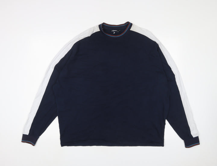 ASOS Mens Blue Cotton T-Shirt Size L Crew Neck