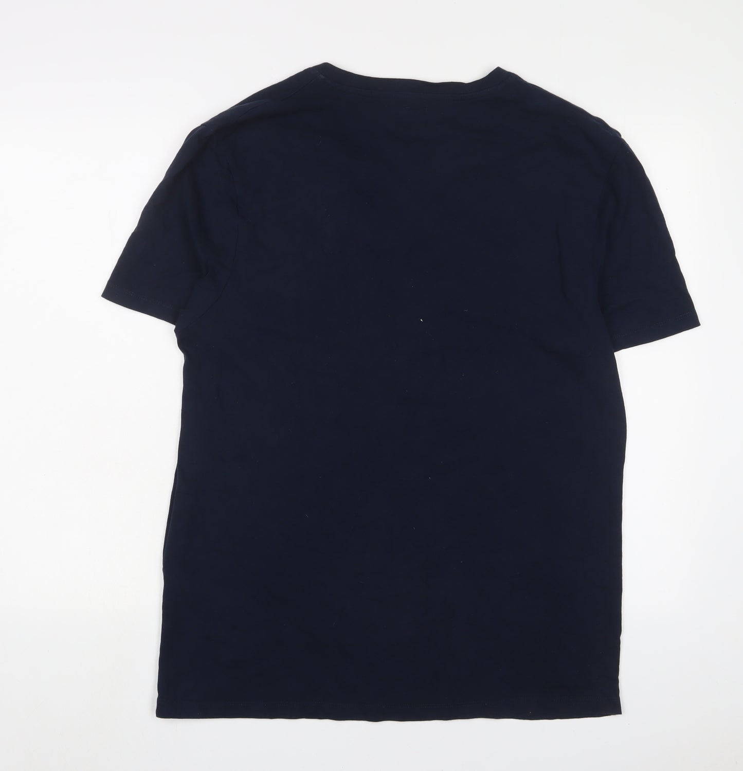ASOS Mens Blue Cotton T-Shirt Size 2XL V-Neck