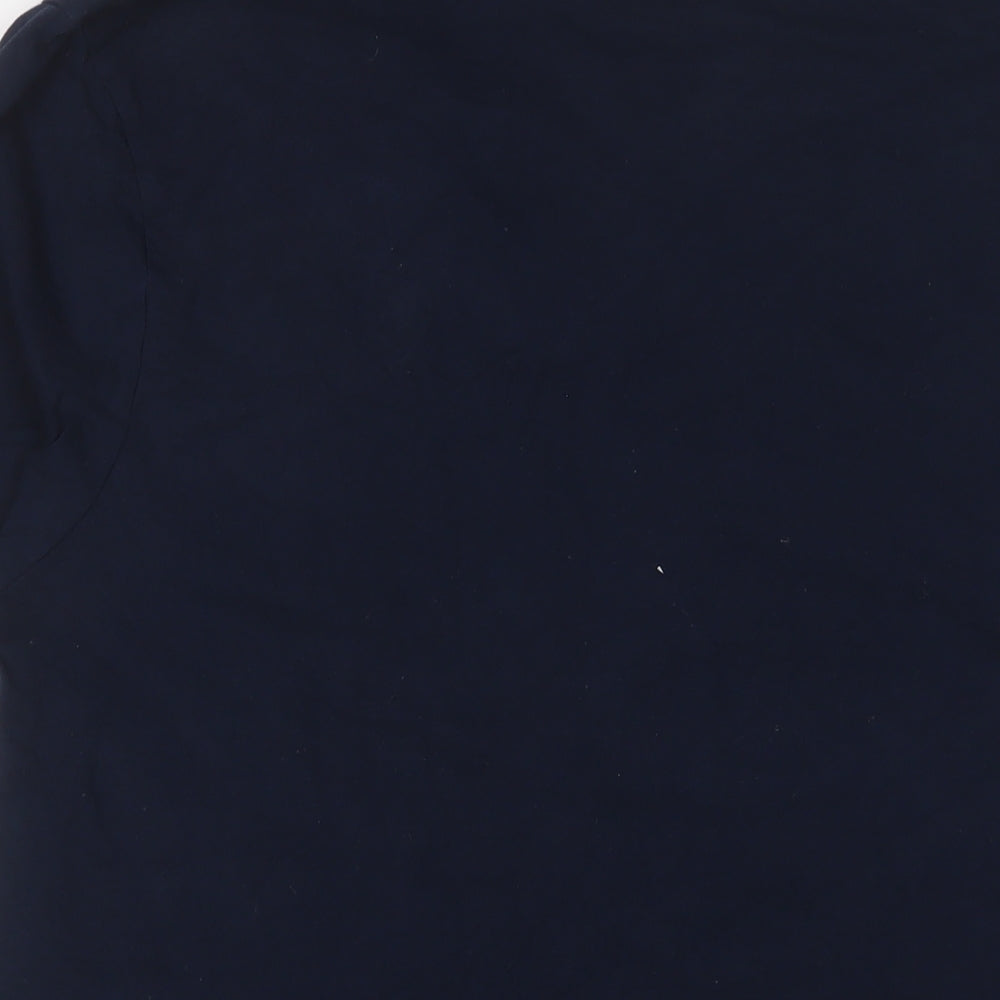 ASOS Mens Blue Cotton T-Shirt Size 2XL V-Neck
