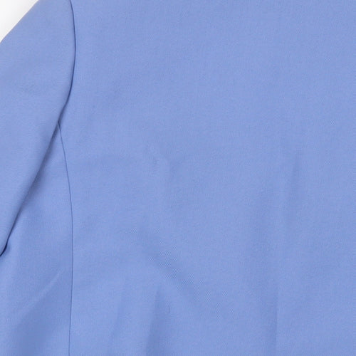 Dereta Womens Blue Jacket Blazer Size 12 - Open