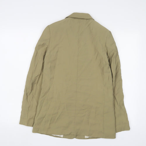H&M Womens Beige Jacket Blazer Size 6 Button