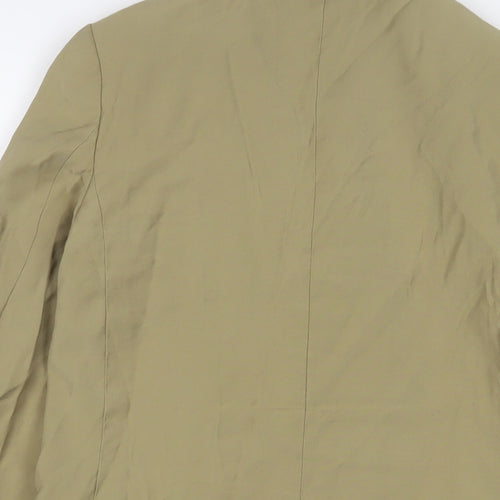 H&M Womens Beige Jacket Blazer Size 6 Button