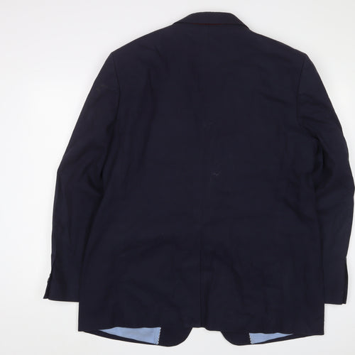Maine Mens Blue Jacket Blazer Size XL Buckle