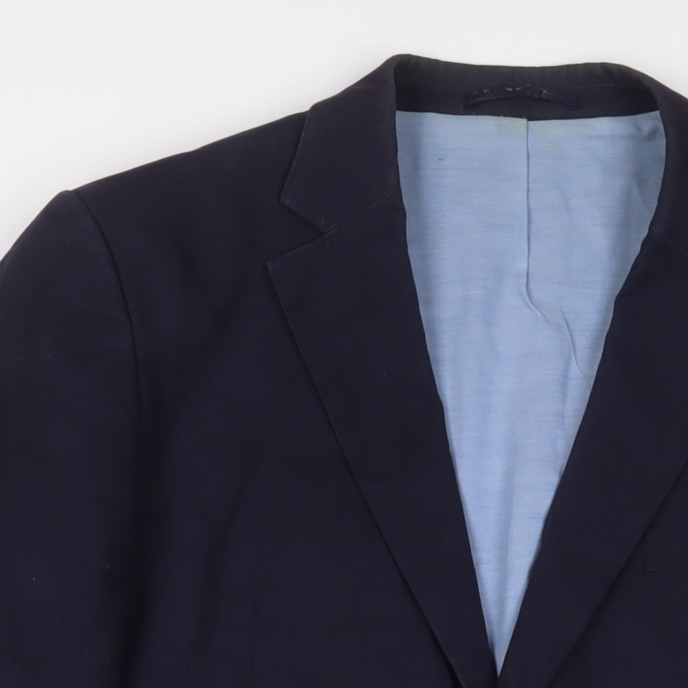 Maine Mens Blue Jacket Blazer Size XL Buckle