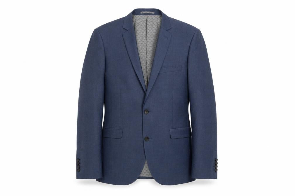 Next Mens Blue Polyester Jacket Suit Jacket Size 42 Regular