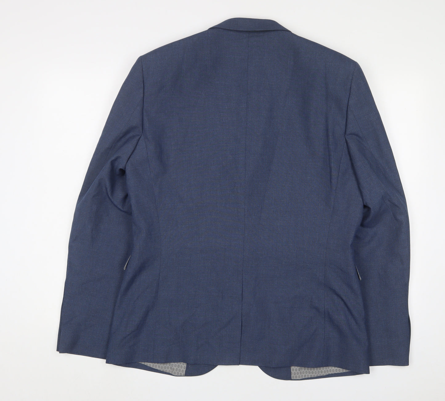 NEXT Mens Blue Polyester Jacket Suit Jacket Size 42 Regular