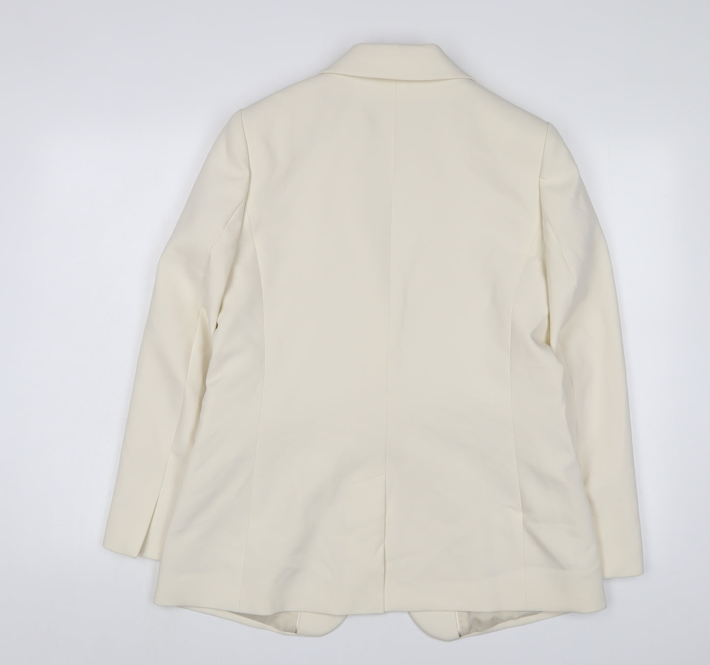 Marks and Spencer Womens Beige Jacket Blazer Size 12 Button