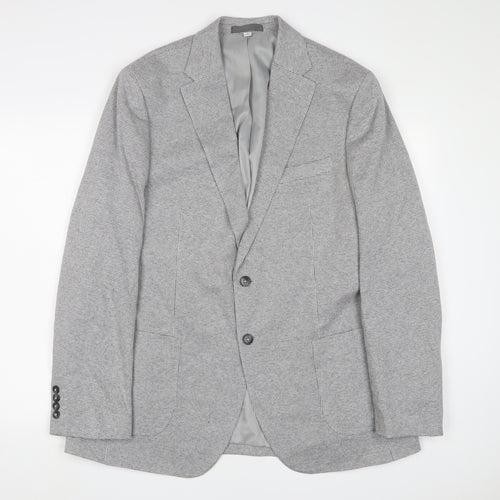 NEXT Mens Grey Cotton Jacket Suit Jacket Size 44 Regular