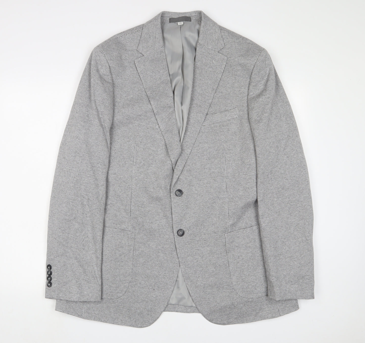 NEXT Mens Grey Cotton Jacket Suit Jacket Size 44 Regular