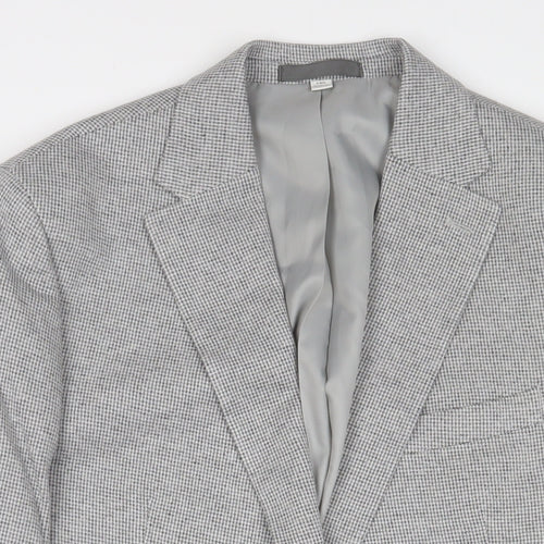 NEXT Mens Grey Cotton Jacket Suit Jacket Size 44 Regular