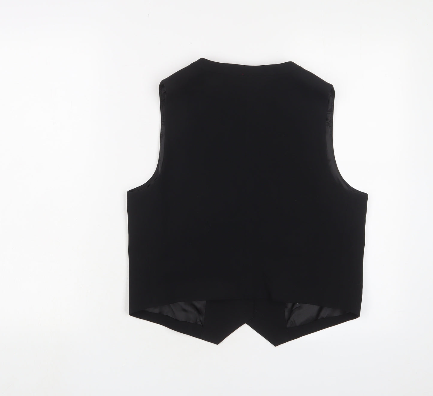 Marks and Spencer Womens Black Jacket Waistcoat Size 12 Button