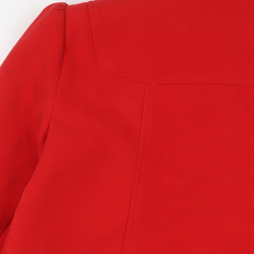 BHS Womens Red Jacket Size 16 Button