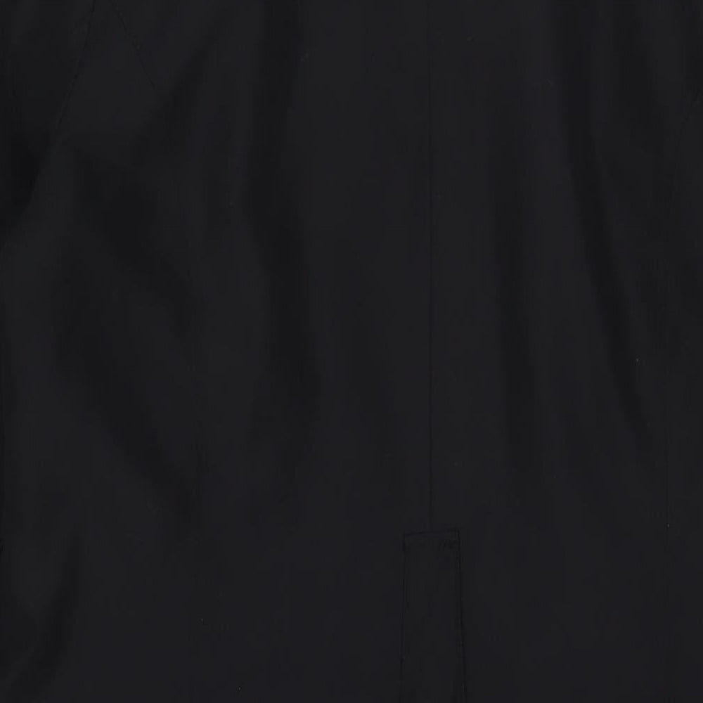Marks and Spencer Womens Black Overcoat Coat Size 14 Button