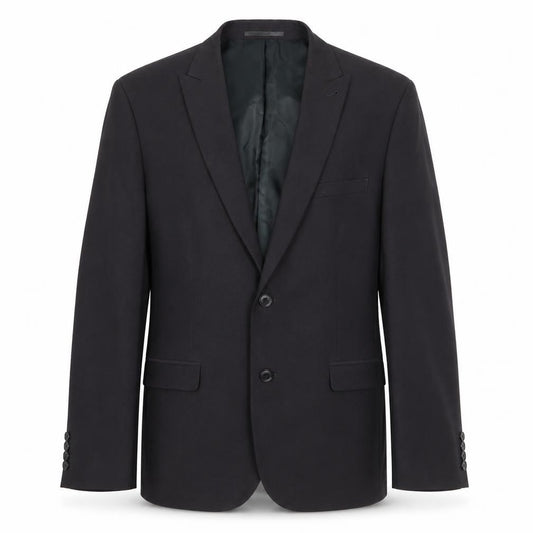 Front view of Next men’s grey polyester jacket suit jacket, size 42, regular