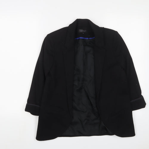 Topshop Womens Black Jacket Blazer Size 8