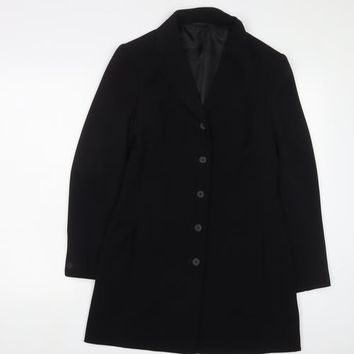 Yessica Womens Black Jacket Blazer Size 10 Button