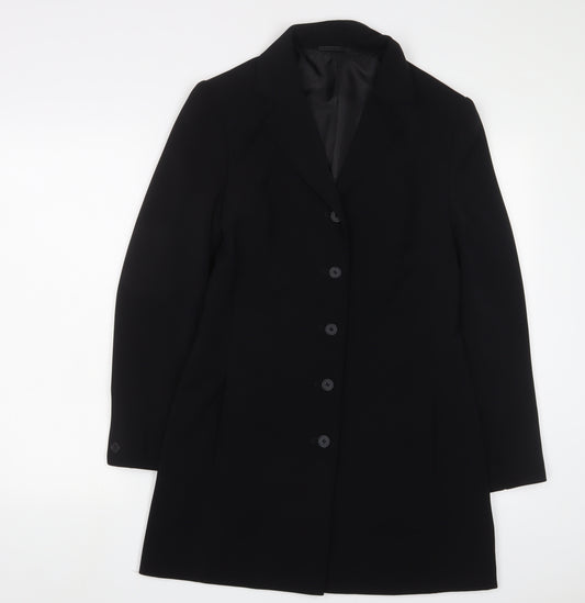 Yessica Womens Black Jacket Blazer Size 10 Button