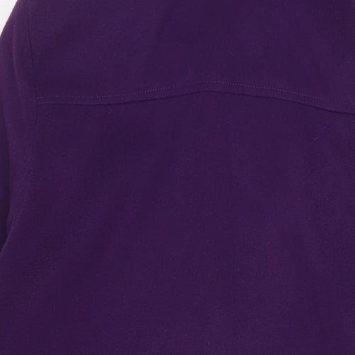 Almond Bay Womens Purple Overcoat Coat Size 14 Button
