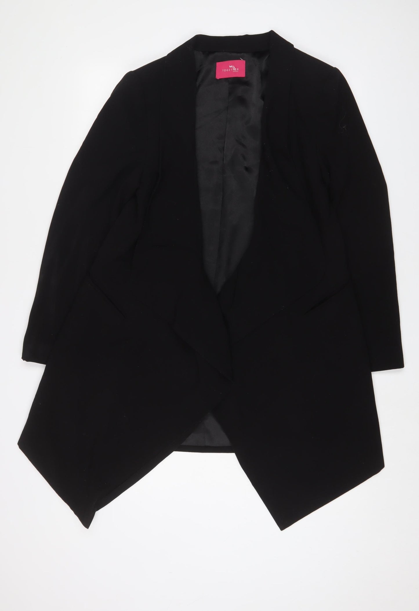 Together Womens Black Jacket Blazer Size 14 - Open