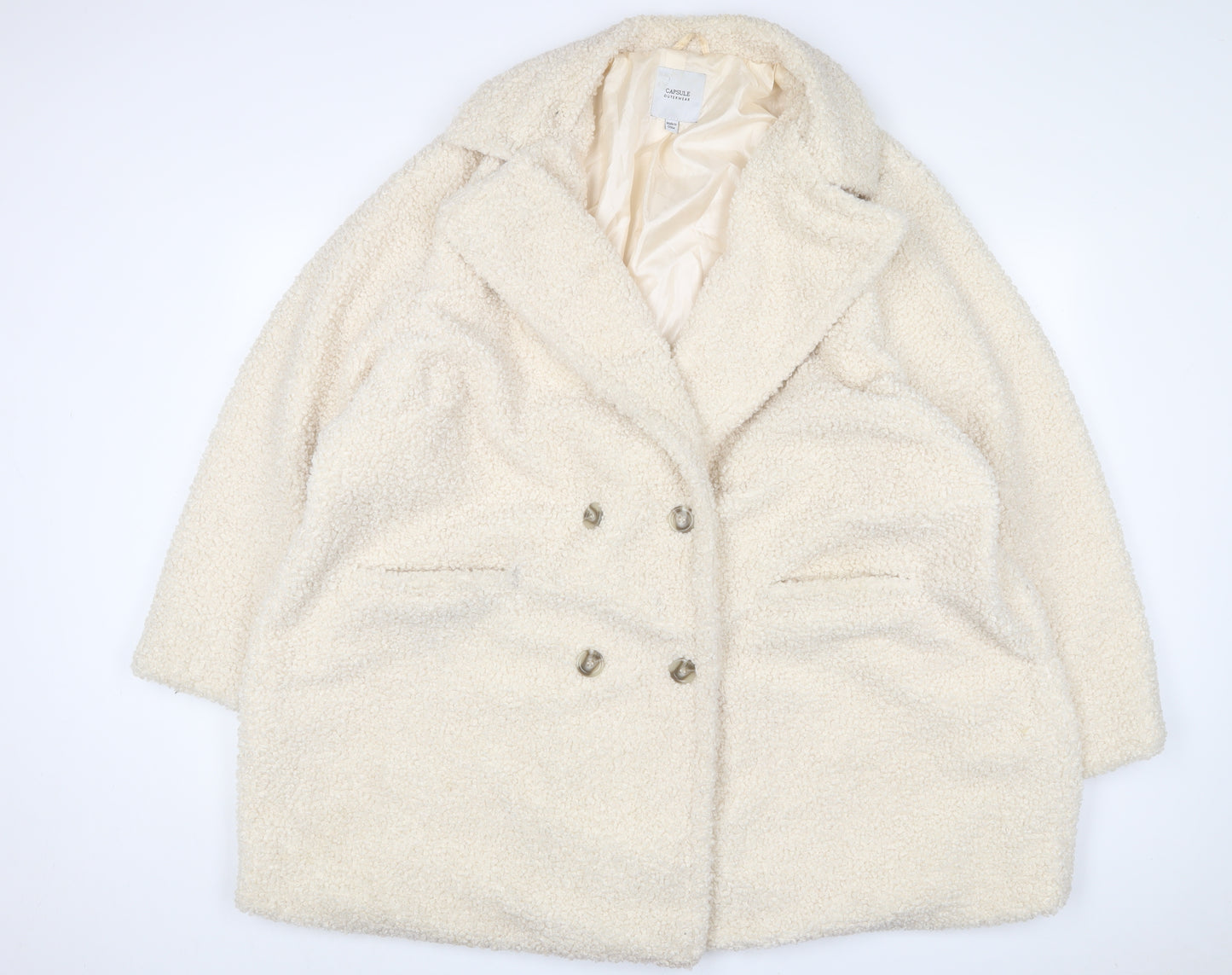 Capsule Womens Beige Jacket Size 30 Buckle