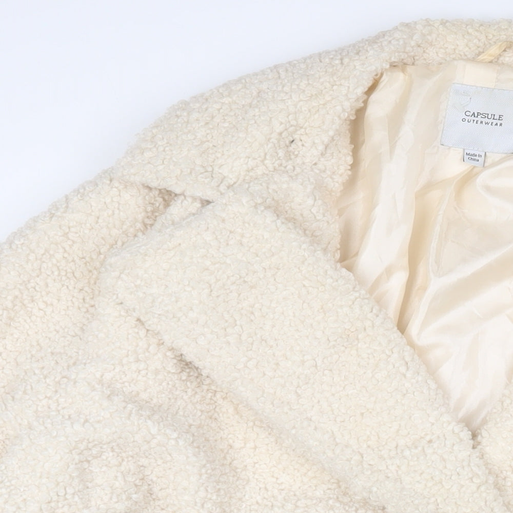 Capsule Womens Beige Jacket Size 30 Buckle