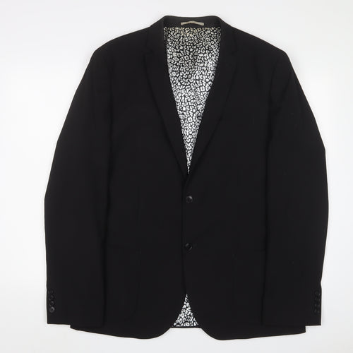 NEXT Mens Blue Polyester Jacket Suit Jacket Size 46 Regular