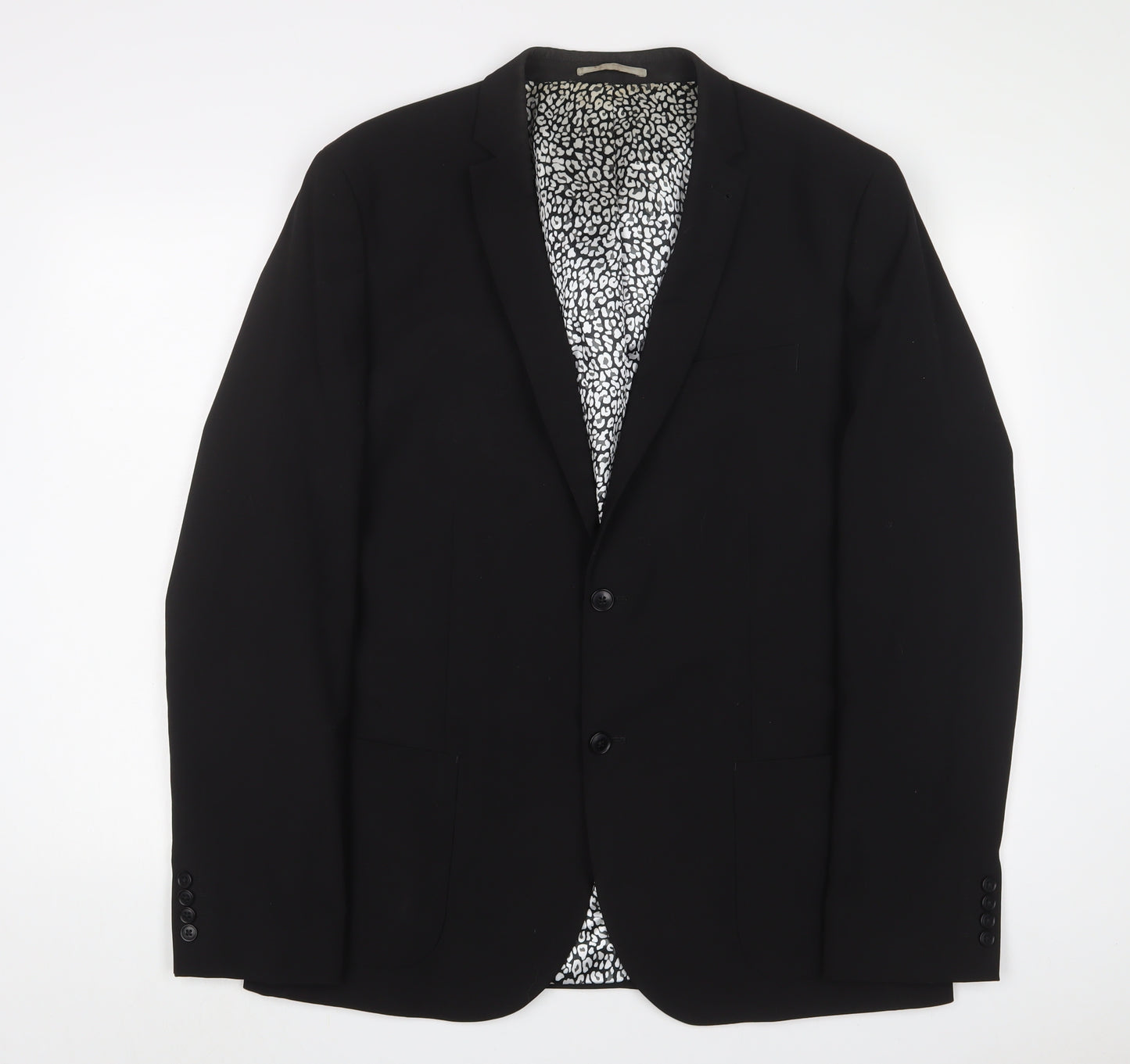 NEXT Mens Blue Polyester Jacket Suit Jacket Size 46 Regular
