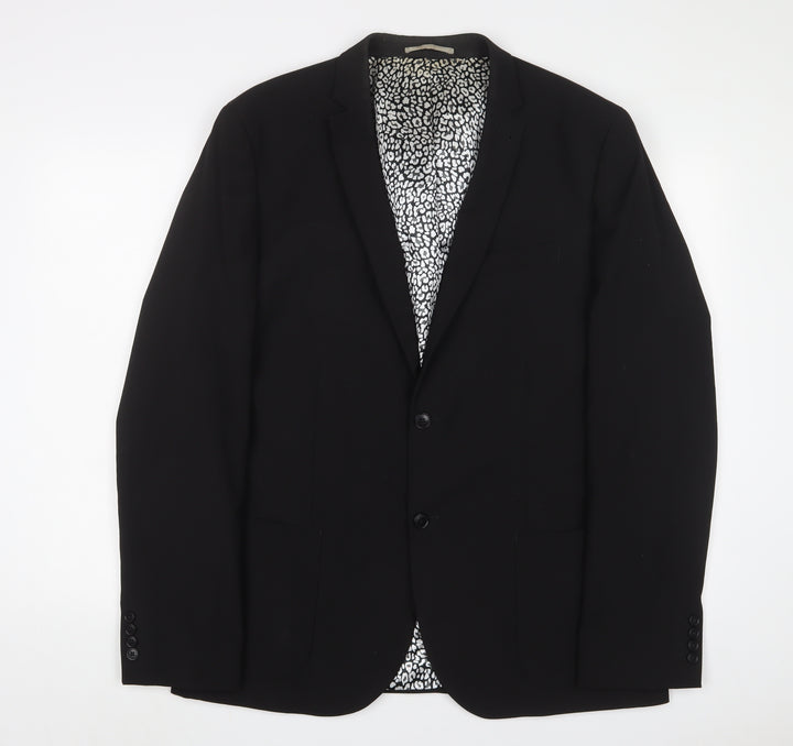 NEXT Mens Blue Polyester Jacket Suit Jacket Size 46 Regular
