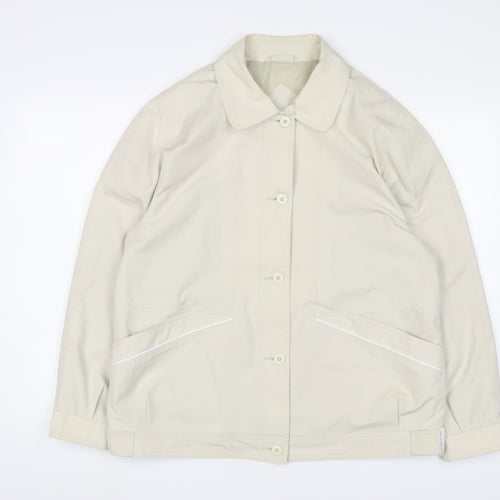 Berkertex Womens Beige Jacket Size 16 Button