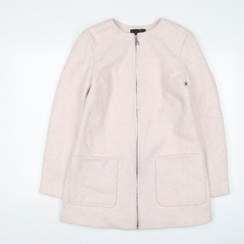 New Look Womens Pink Jacket Size 12 Zip