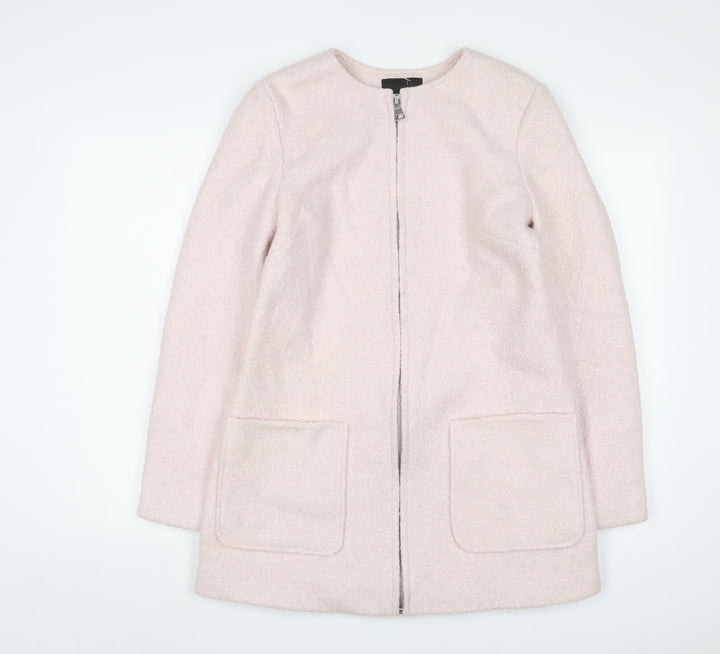 New Look Womens Pink Jacket Size 12 Zip