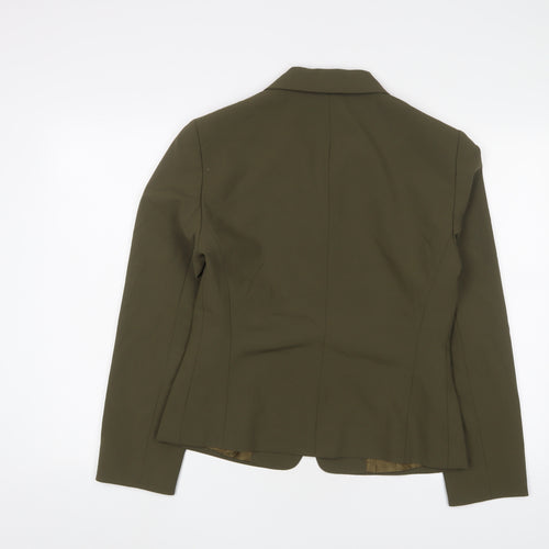 Lafayette Womens Green Jacket Blazer Size 10 Button