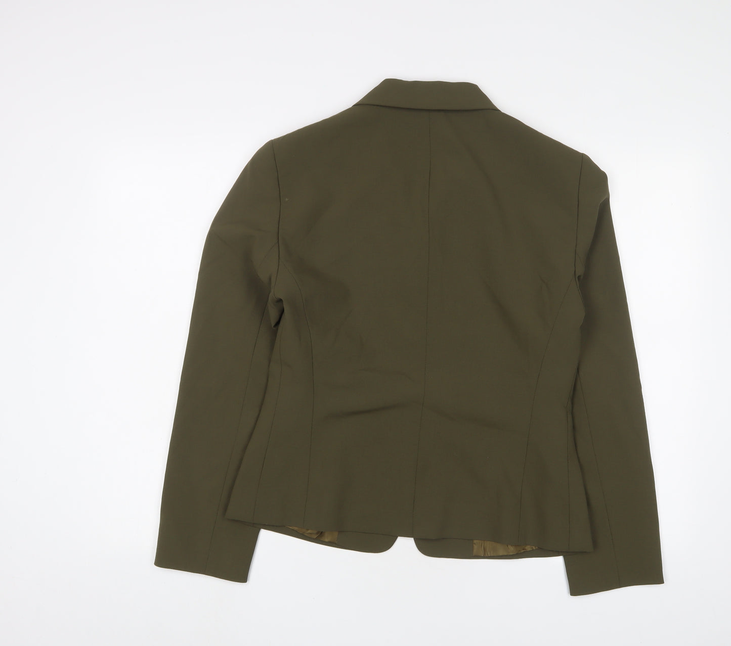 Lafayette Womens Green Jacket Blazer Size 10 Button