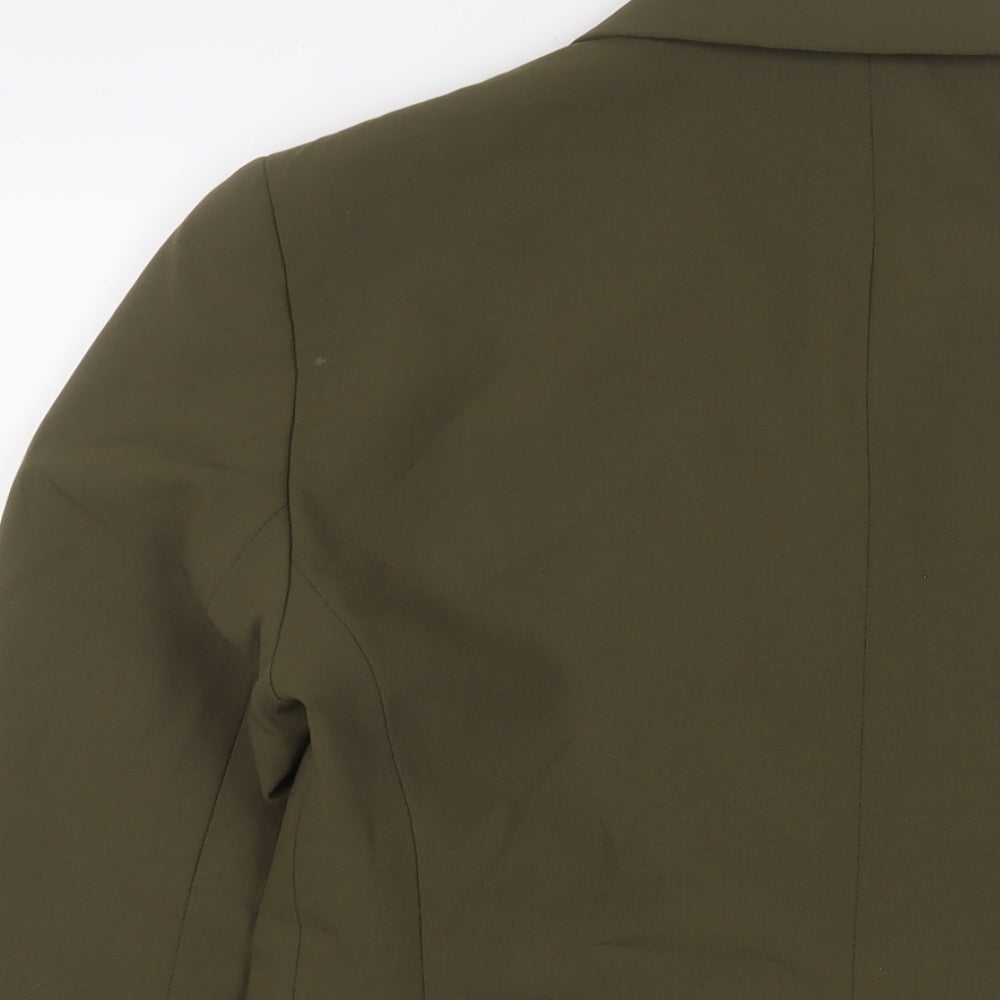 Lafayette Womens Green Jacket Blazer Size 10 Button