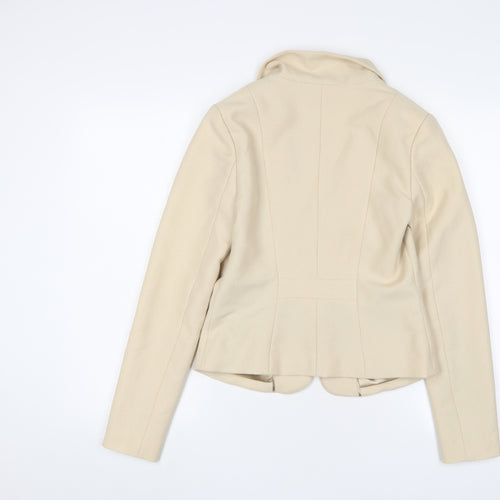 Love 21 Womens Beige Jacket Blazer Size XS Hook & Eye