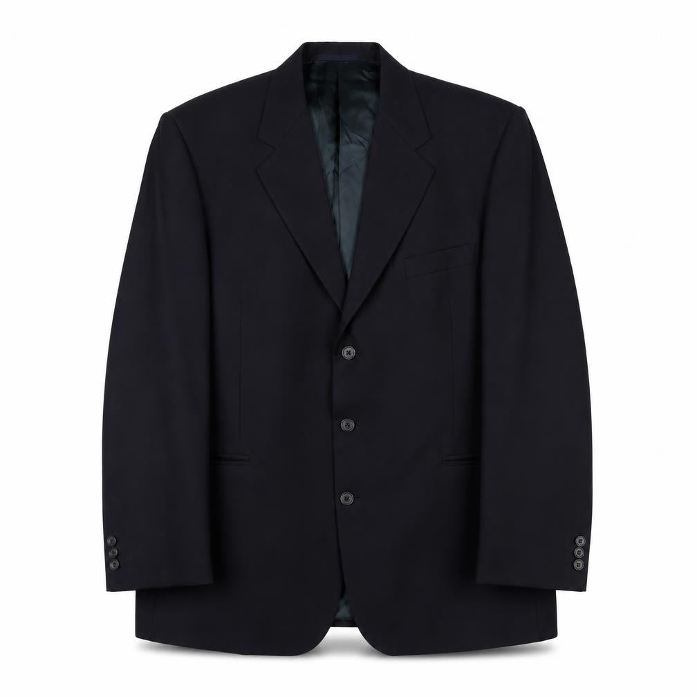 Front view of Aubrey men’s blue wool jacket suit jacket, size 44, regular