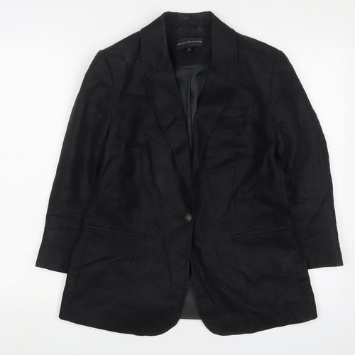 Limited Collection Womens Black Jacket Blazer Size 12 Button