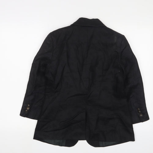 Limited Collection Womens Black Jacket Blazer Size 12 Button
