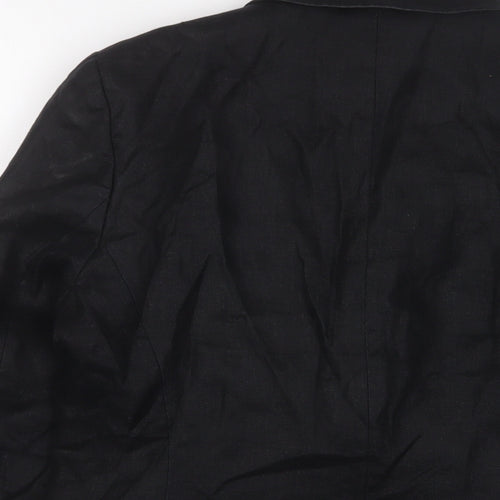 Limited Collection Womens Black Jacket Blazer Size 12 Button