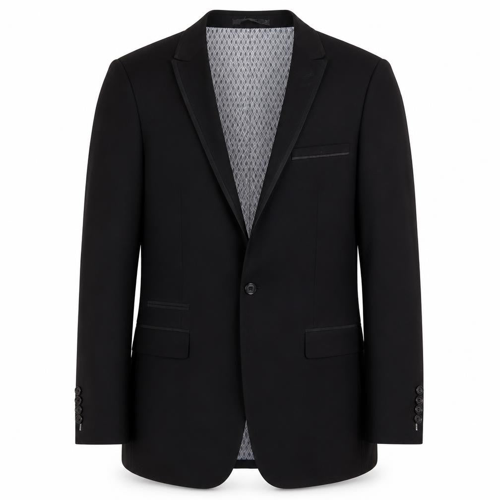 Skopes Mens Black Polyester Jacket Suit Jacket Size 36 Regular