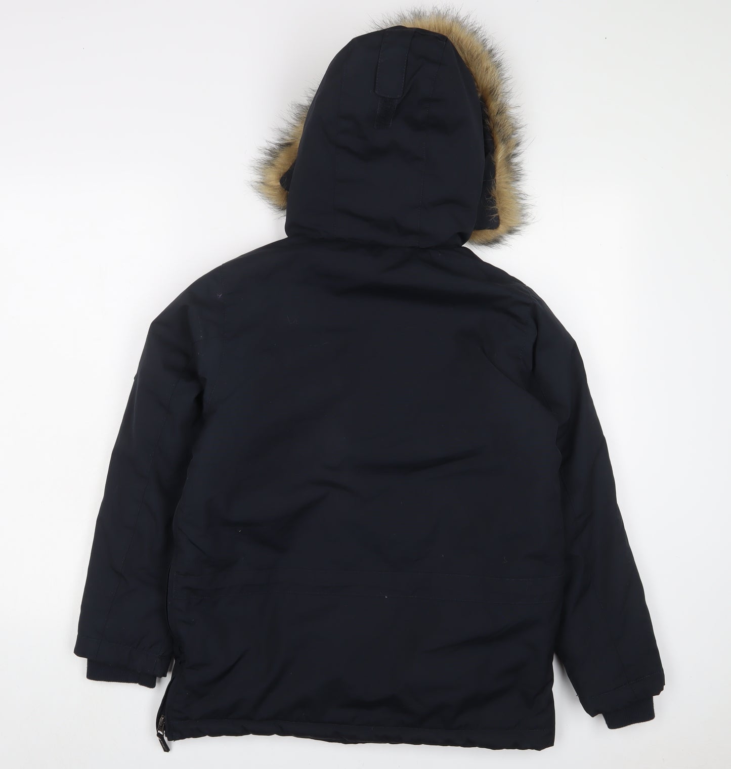 McKINLEY Boys Blue Anorak Jacket Size 12 Years Zip - Logo, Embroidered