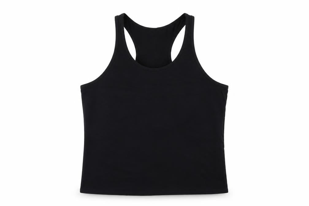 Yaker Womens Black Cotton Camisole Tank Size L Scoop Neck