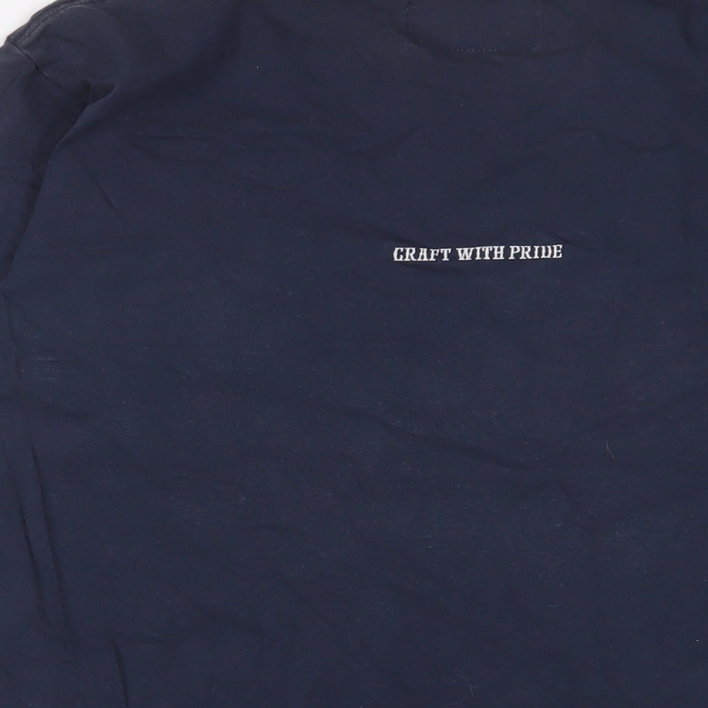 Tokyo Neighborhood Mens Blue Cotton T-Shirt Size M Crew Neck - Logo, Embroidered