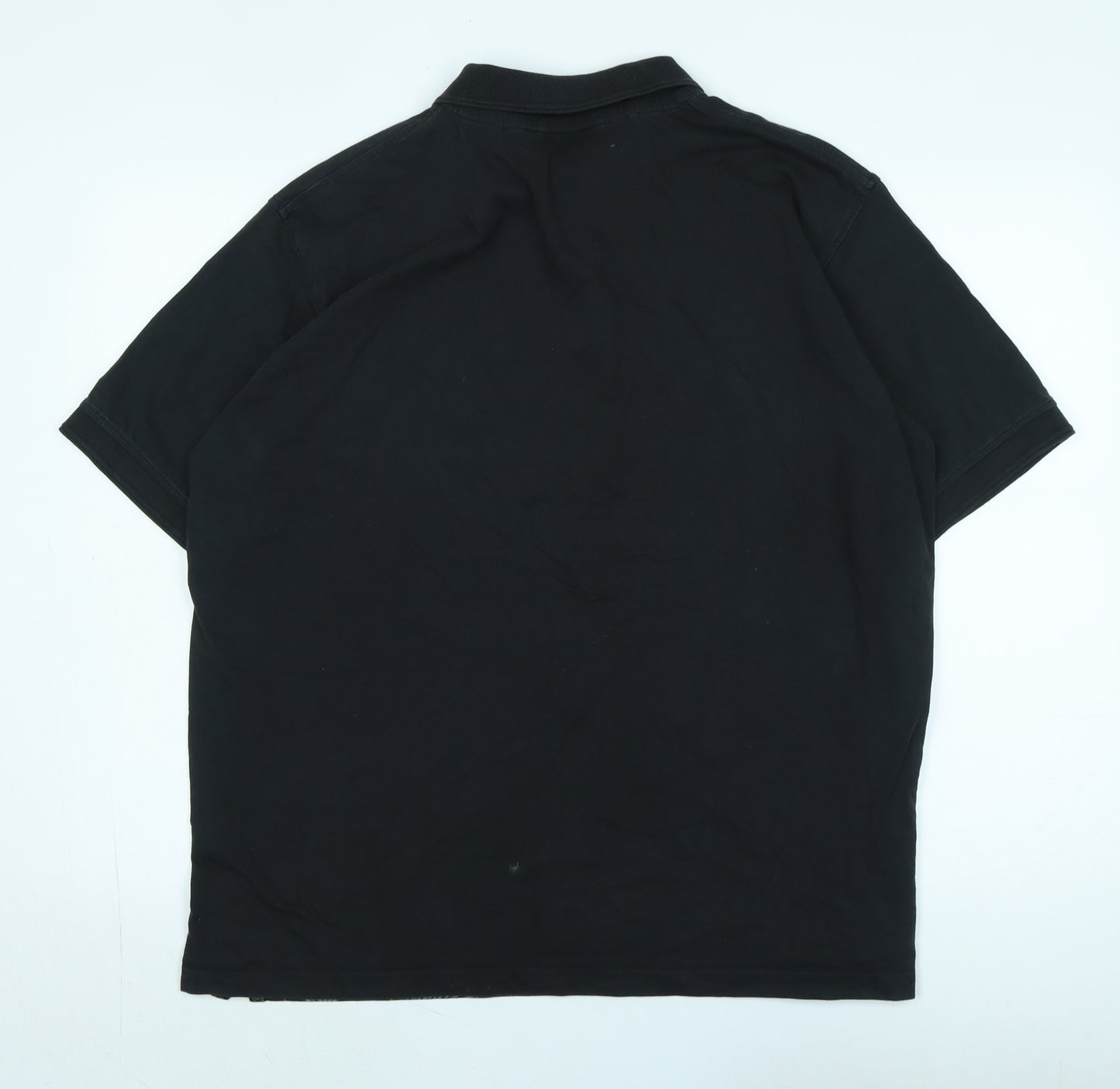 Guiness Mens Black Cotton Polo Size 2XL Collared - Logo- Guiness