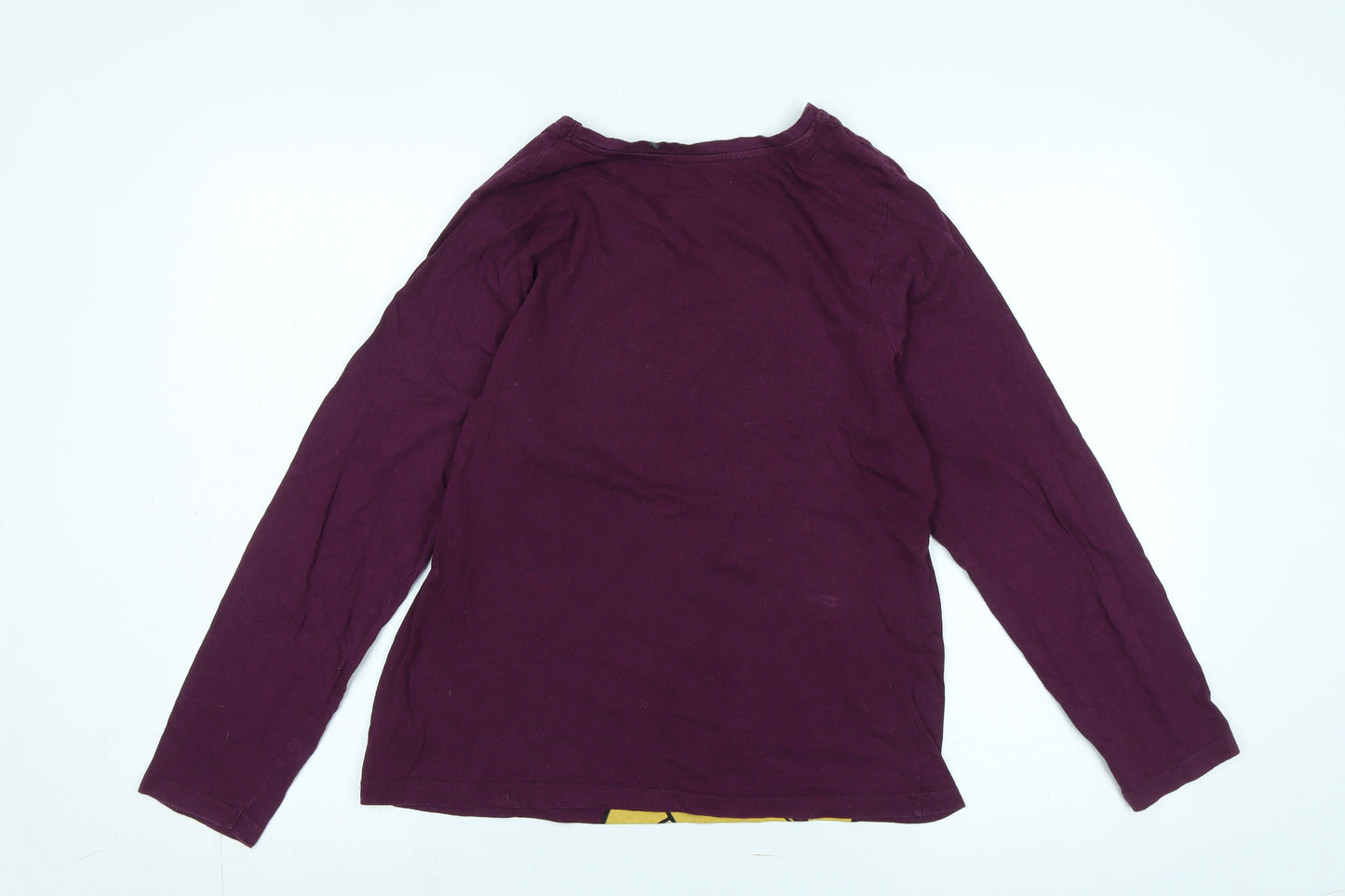 Disney Womens Purple Cotton Jersey T-Shirt Size 12 Crew Neck - Logo- The Lion King
