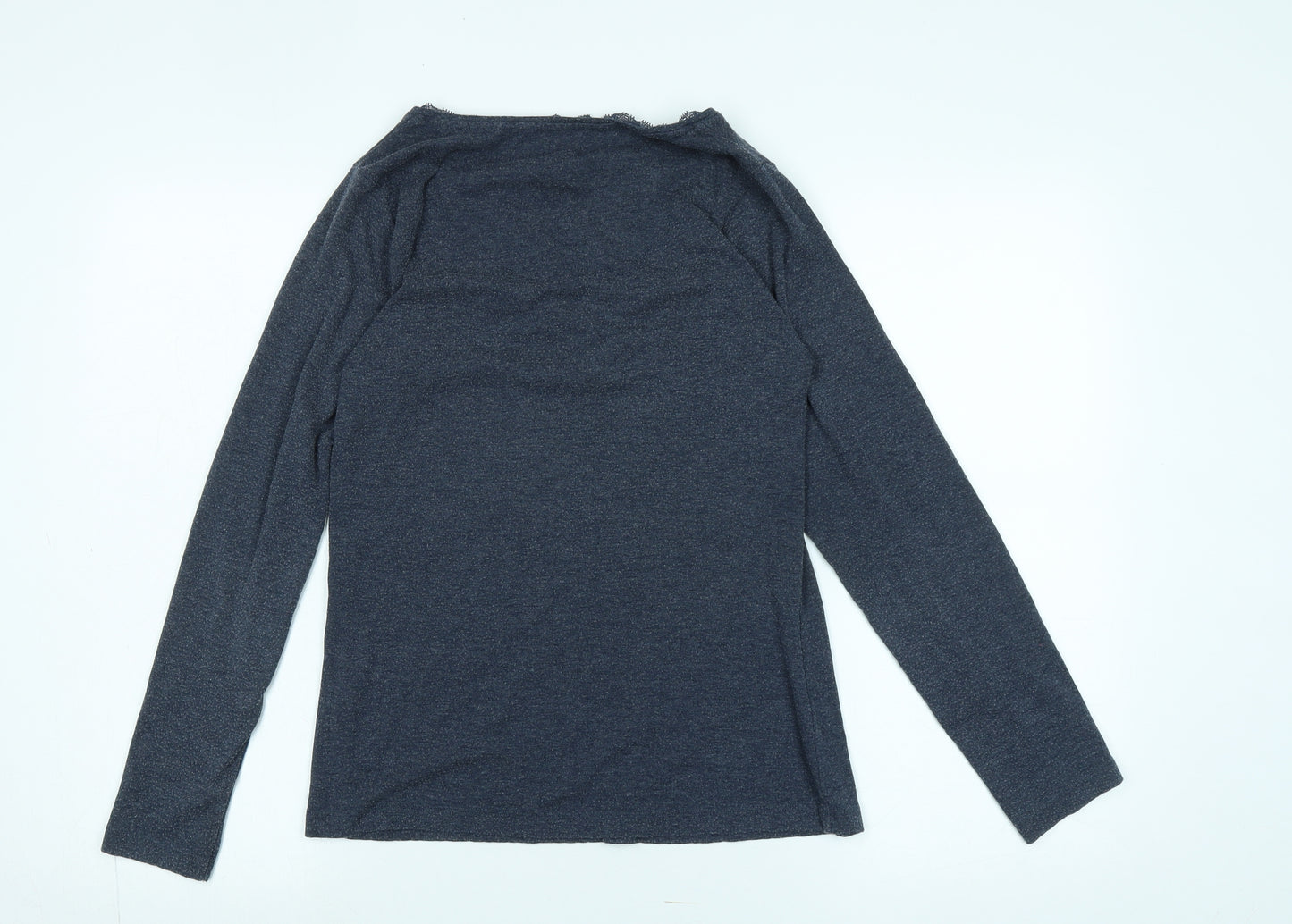 Fat Face Womens Blue Solid Cotton Top Pyjama Top Size 12