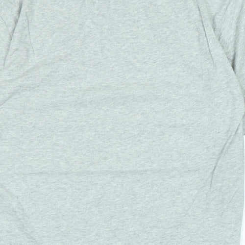 Pussers navy Mens Grey Cotton T-Shirt Size S Crew Neck - Logo